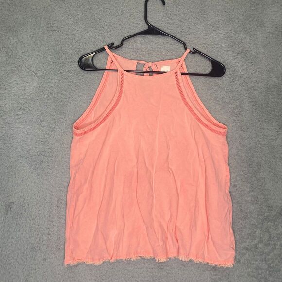 Anthropologie Cloth & Stone womens pink sleeveless tank raw hem lightweight XS - Picture 1 of 8